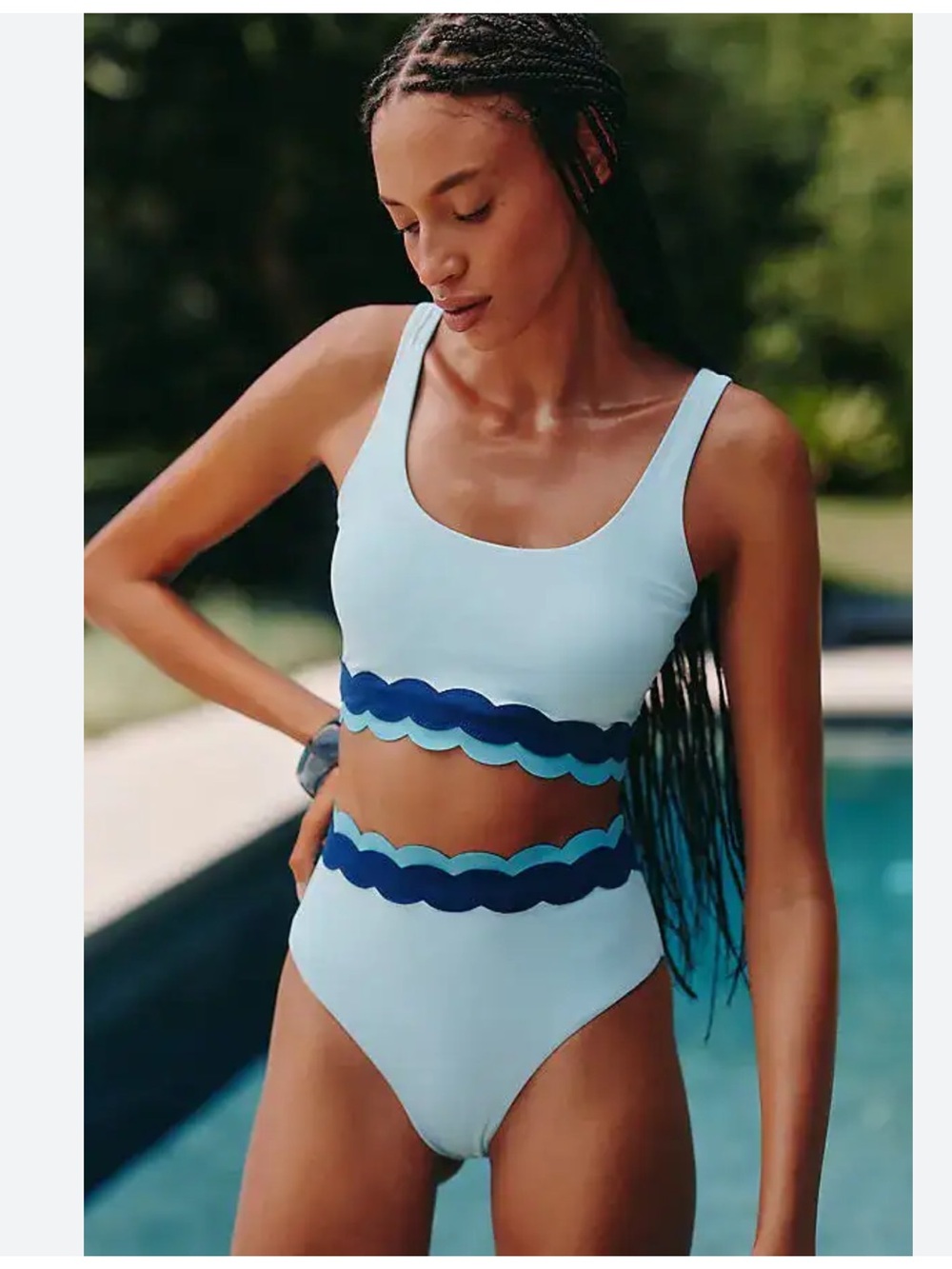 NWT Anthropologie X Beach Riot Harriet High Waist Bikini Bottoms